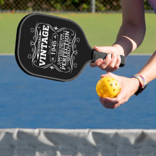 Vintage 1945 80th Birthday Aged To Perfection Pickleball Paddle