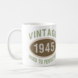 Vintage 1945 80th Birthday Coffee Mug