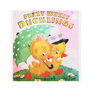 "Vintage 1945 Fuzzy Wuzzy Metal Wall Art