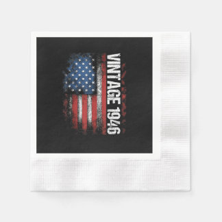 Vintage 1946 80th Birthday Gifts 80 Years Old Amer Napkins