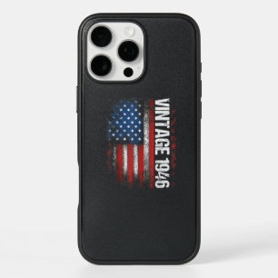 Vintage 1946 80th Birthday Gifts 80 Years Old Amer iPhone 16 Pro Max Case