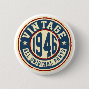 Vintage 1946 All Original Parts Button