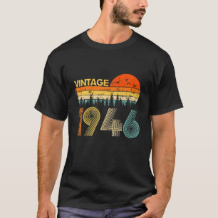 Vintage 1946 Made In 1946 76Th Birthday Men Women T-Shirt