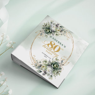 Vintage 1946 Watercolor Botanical Memory Album 3 Ring Binder
