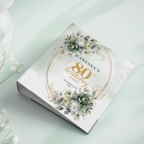 Vintage 1946 Watercolor Botanical Memory Album 3 Ring Binder