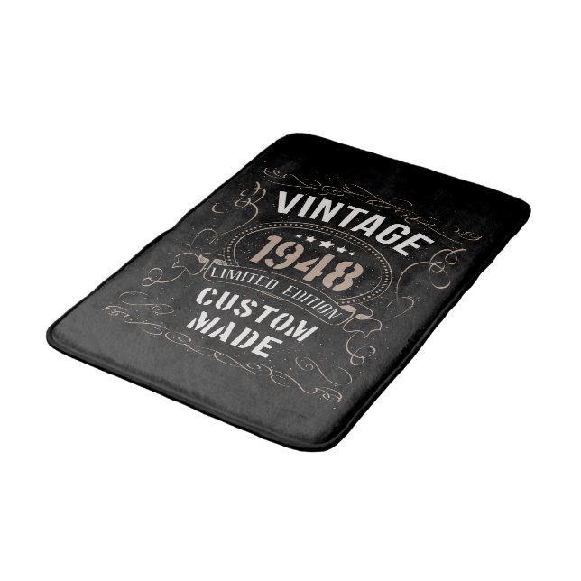 Vintage 1948 Limited Edition Custom made Bath Mat (Angled)