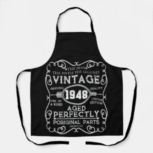 Vintage 1948 Man Myth Legend 73th Birthday Apron