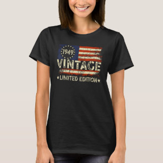 Vintage 1949 Limited Edition 75 Year Old Gifts 75t T-Shirt