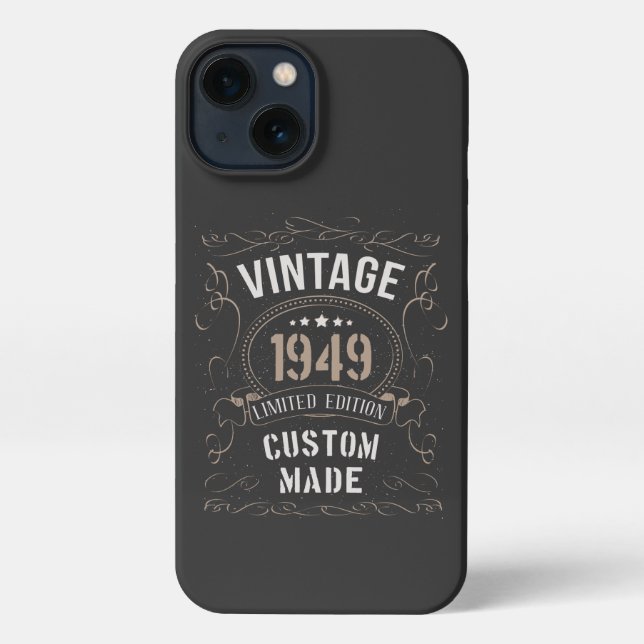 Vintage 1949 Limited Edition Custom made iPhone Case (Back)