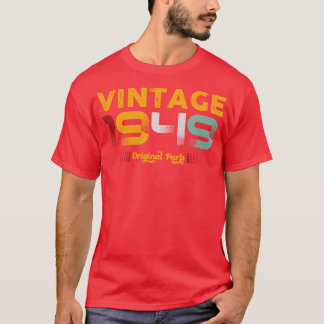 Vintage 1949 Original Parts Family Birthday Gift T-Shirt