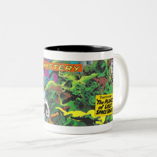 VINTAGE 1950-60s COMIC BOOK ELEMENTS Two-Tone Coffee Mug