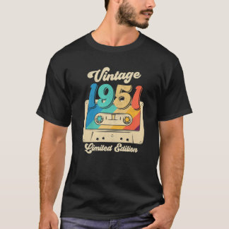 Vintage 1950 72Th Birthday Limited Edition 72 Year T-Shirt