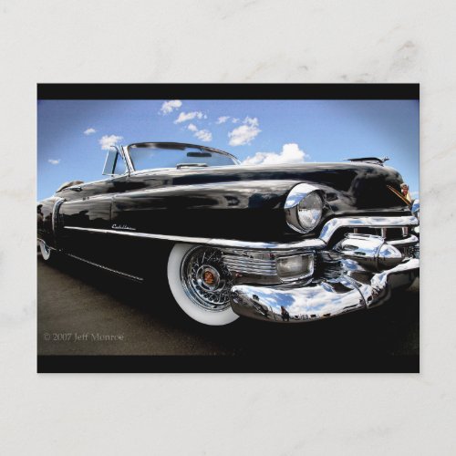 Vintage 1950 Cadillac Rag Top Postcard