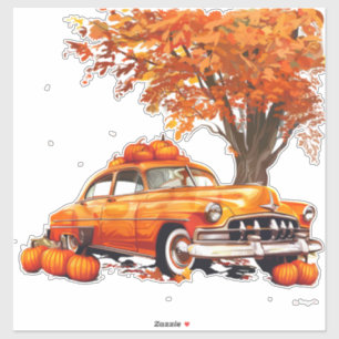 Vintage 1950 Classic Custom-Cut Vinyl Sticker