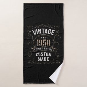 Vintage 1950 Limited Edition Custom made Bath Towel