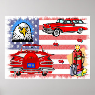 Vintage 1950's and 60's Collage Poster