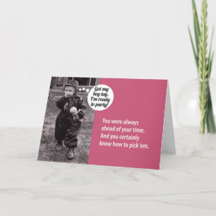 Vintage 1950's Birthday Gift Card Holder For Her