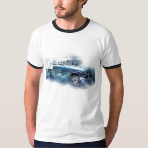 Vintage 1950s Chevy Car Digital Art T-Shirt