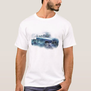 Vintage 1950s Chevy Car Digital Art T-Shirt