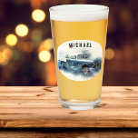 Vintage 1950s Chevy Car Personalized Beer Glass