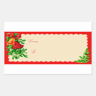 Vintage 1950s Christmas Shipping Labels