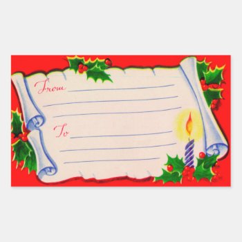 Vintage 1950s Christmas Shipping Labels by christmas1900 at Zazzle