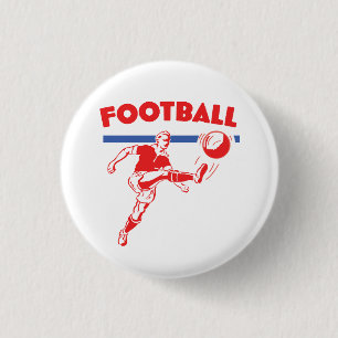 Vintage 1950s Football player Button