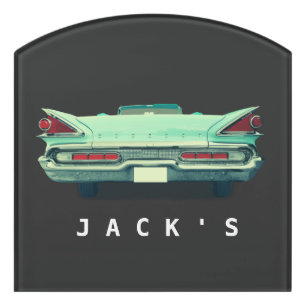 Vintage 1950s Mercury Taillights Custom Door Sign