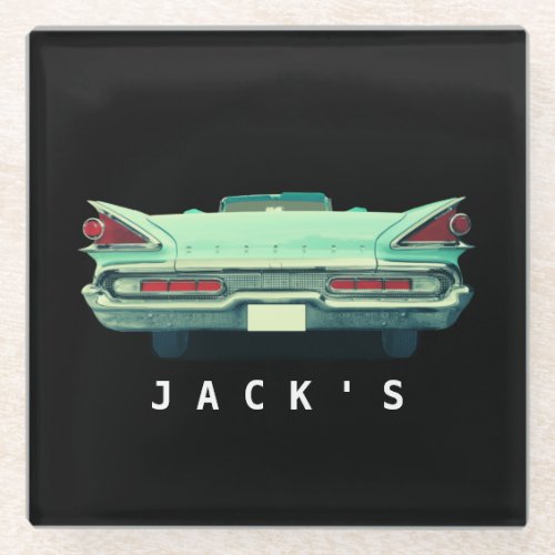 Vintage 1950s Mercury Taillights Custom Glass Coaster