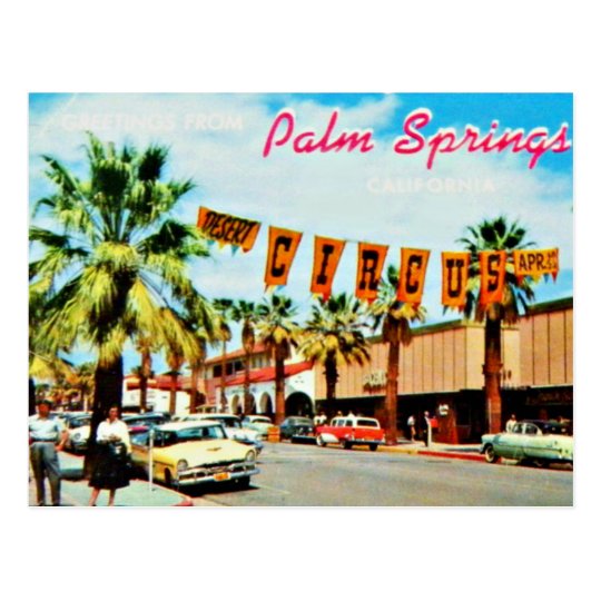 Vintage 1950s Palm Springs Postcard Zazzle Vintage 1950s Palm Springs Postcard