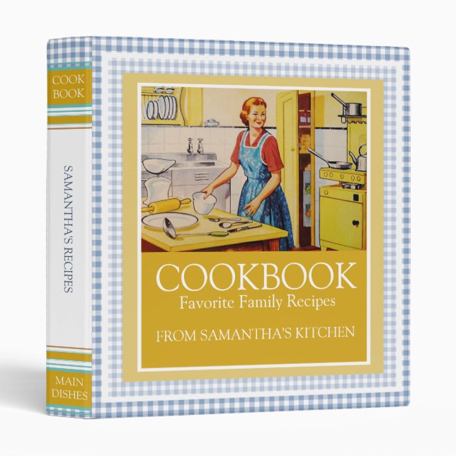 Vintage 1950's Recipe Binder (Front/Spine)