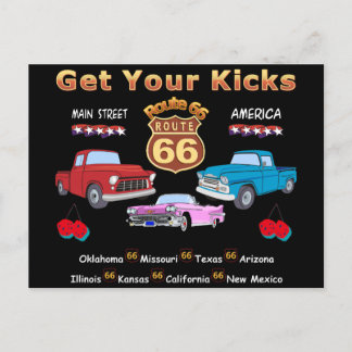 Vintage 1950s Route 66 Postcard