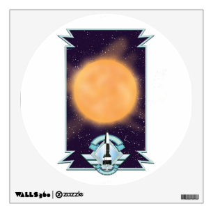 Vintage 1950s style Sci-fi logo Wall Decal