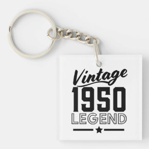 Vintage 1950s T-Shirt Button Keychain