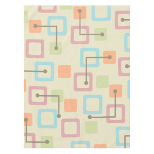 Vintage 1950s Tiles & Squares (Pastel) Tablecloth