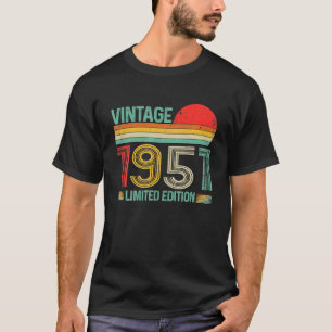 Vintage 1951 75th Birthday Decorations Men Women T-Shirt