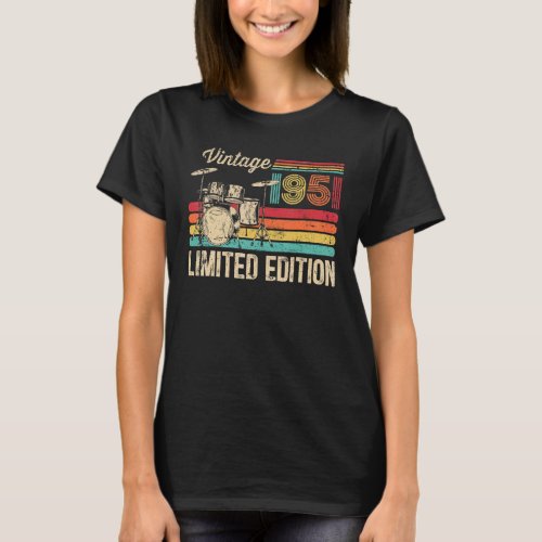 Vintage 1951 Drums 72th Birthday Drummer T_Shirt