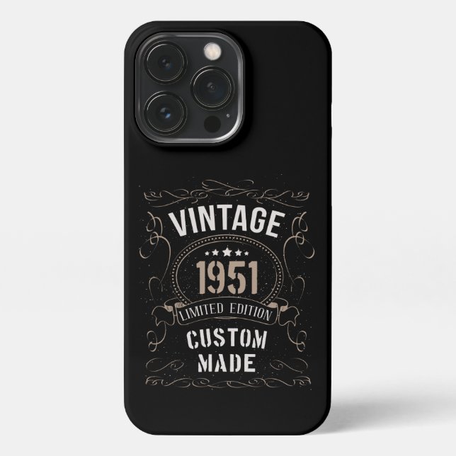 Vintage 1951 Limited Edition Custom made iPhone Case (Back)