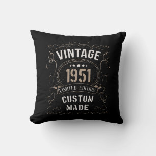 Vintage 1951 Limited Edition Custom made Throw Pillow