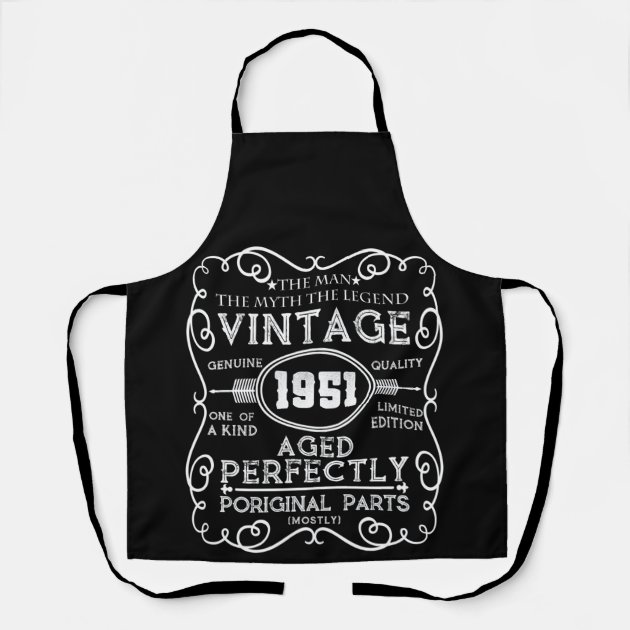 Special Edition 1977 Barbecue Apron Cooking Apron 42 Birthday Gift Black