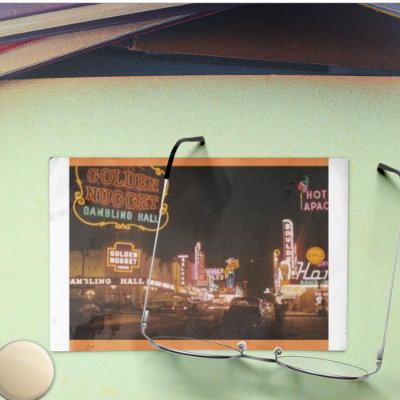 Vintage 1952 Las Vegas Golden Nugget Postcard
