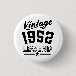 Vintage 1952 legend button