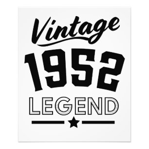 Vintage 1952 legend photo print
