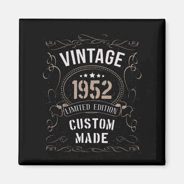 Vintage 1952 Limited Edition Custom made Magnet (Front)