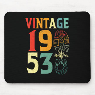 Vintage 1953 69 Year Old Birthday Camping Hiking B Mouse Pad