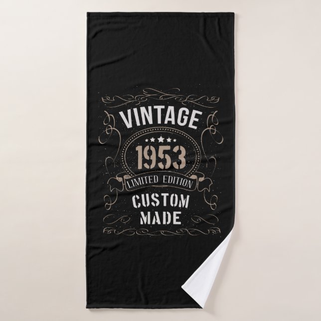 Vintage 1953 Limited Edition Custom made Bath Towel (Bath Towel)