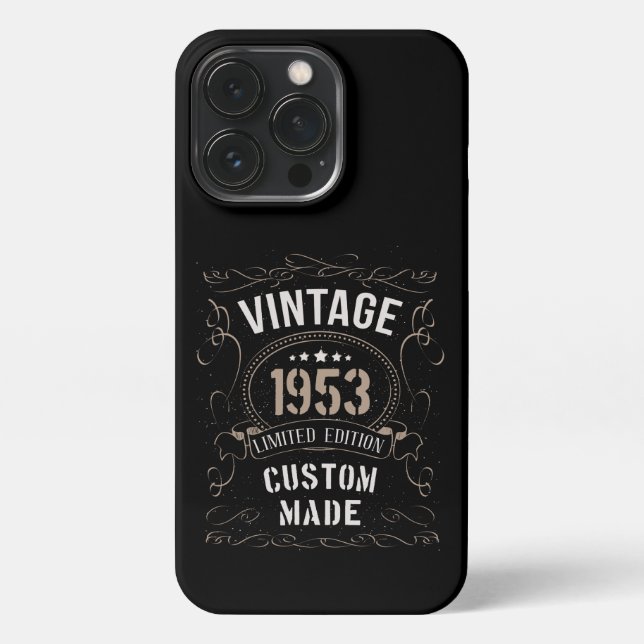 Vintage 1953 Limited Edition Custom made iPhone Case (Back)