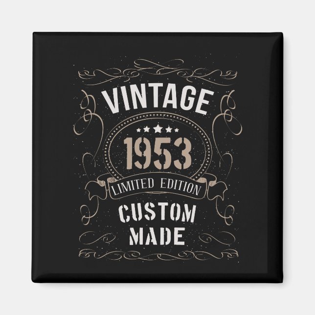Vintage 1953 Limited Edition Custom made Magnet (Front)