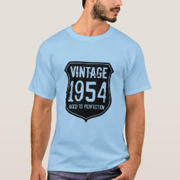 Vintage 1954 aged to perfection tee shirt for men