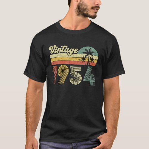 Vintage 1954 Made In 1954 70th Birthday Mens  T_Shirt